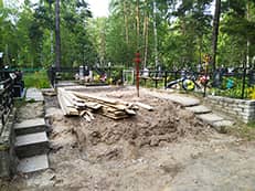 Благоустройство могилы (захоронения) Афанасьева Ратмира Алексеевича и Афанасьевой Валентины Сереевны в 2023 году в Сарове - Снимок №10