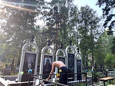 Благоустройство могилы (захоронения) Афанасьева Ратмира Алексеевича и Афанасьевой Валентины Сереевны в 2023 году в Сарове - Снимок №116